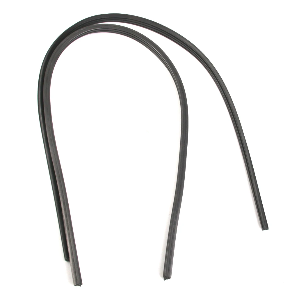 2 Pieces 28 Inch Car Vehicle All-Season Windshield Wiper Blade Refills Rubber Strips For Most Cars Buses Lorries Trucks Black