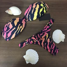 Новая Европа торговли Горячие Дамы Aliexpress Дуньхуан купальный костюм-бикини Leopard группы