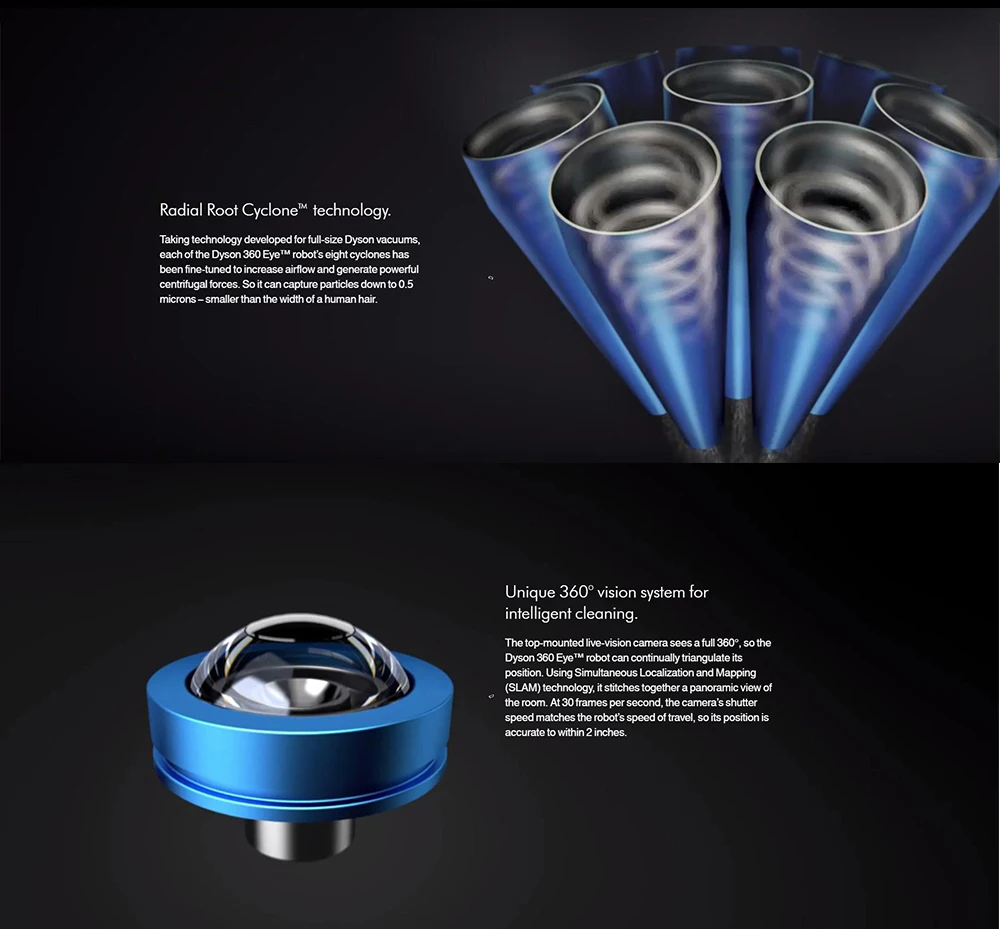 The Dyson 360 Eye Robot Vacuum Cleaner 