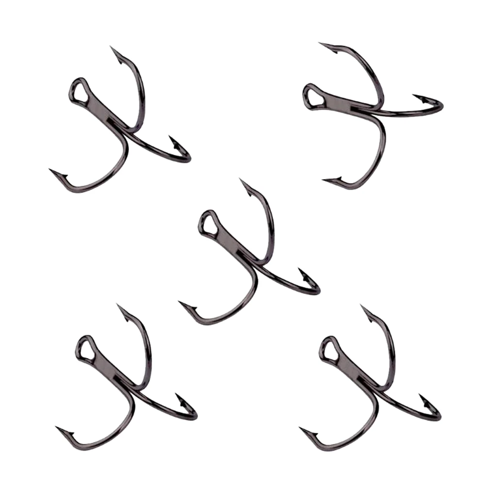 10pcs Fishing Hooks High Steel Carbon Material Treble Black Fishing Hook Round Folded Saltwater Bass 3/0 # -10 # Tackle Tools 10pcs Fishing Hooks High Steel Carbon Material Treble Black Fishing Hook Round Folded Saltwater Bass 3/0 # -10 # Tackle Tools