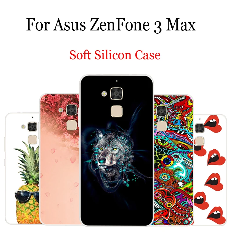 Чехлы с мультяшным рисунком для телефонов Asus ZenFone 3 Max силиконовая Мягкая задняя