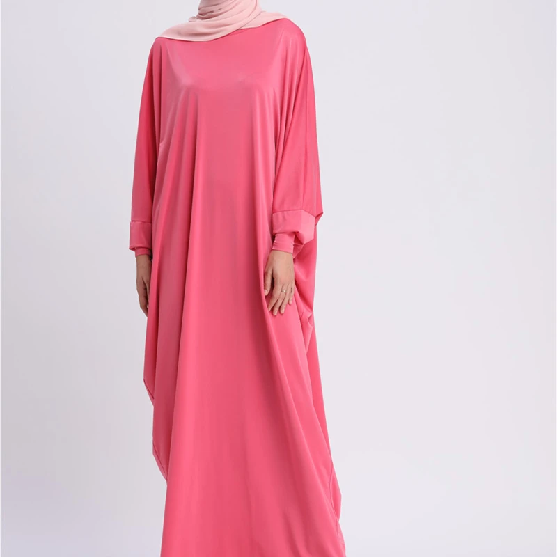 Турецкая мусульманская одежда Катар ОАЭ кафтан Марокканская одежда для женщин плиссе индийская Курта пакистанский сальвар камиз захрада D713 - Цвет: Pink