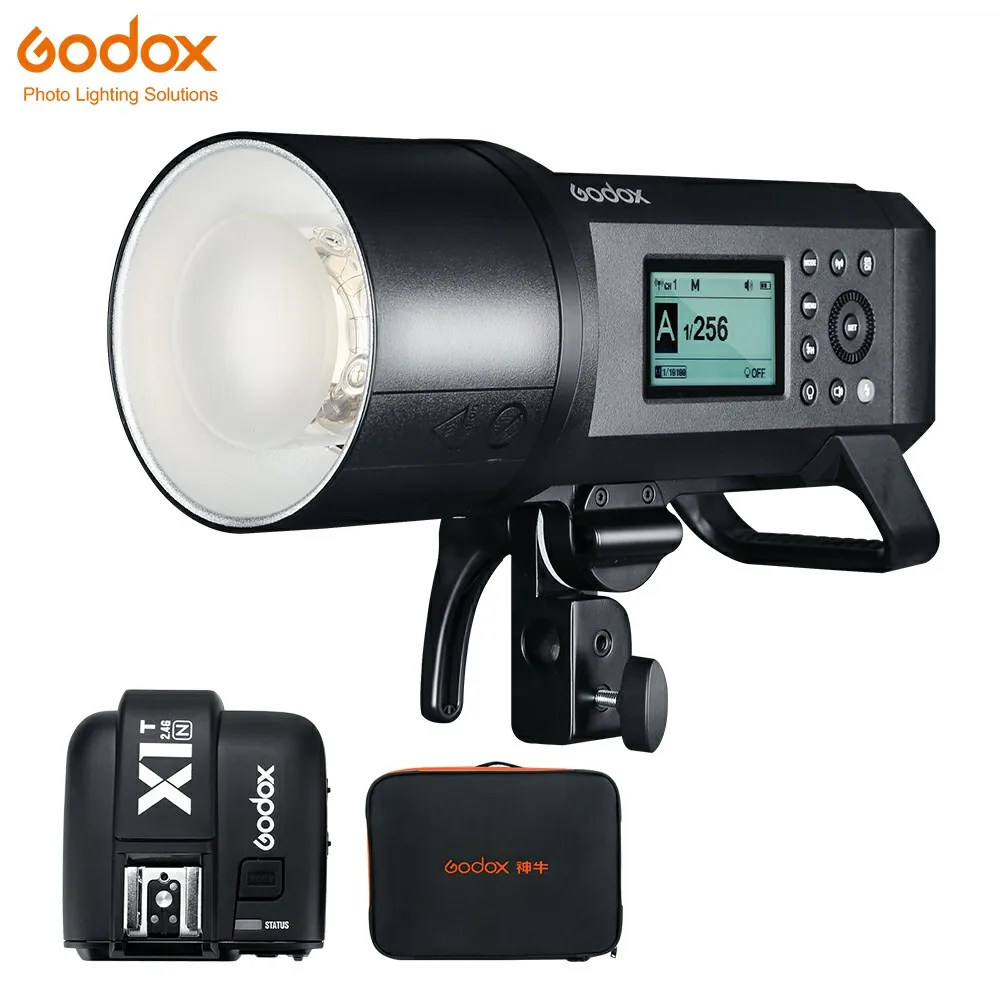 Godox AD600Pro AD600 Pro Портативный Открытый Flash 1/8000 s ttl HSS 38 Вт светодиодный Встроенный X системы Li-на Батарея Bowens - Цвет: AD600Pro add X1T-N