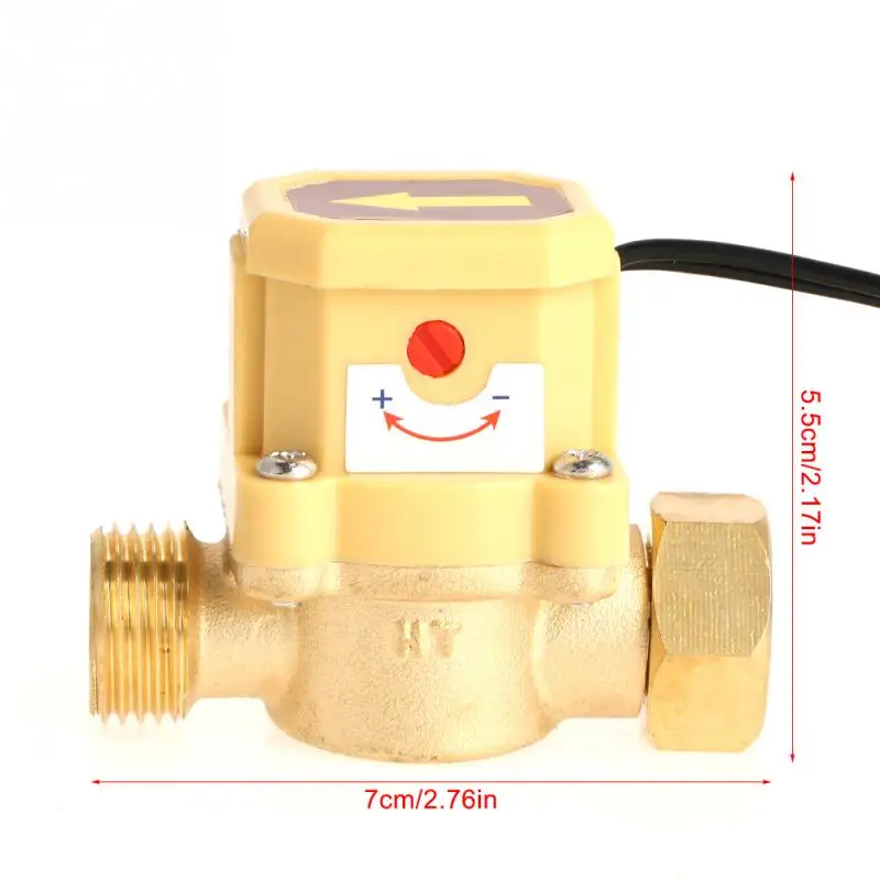 G1/2 латунный насос давление воды контроль потока сенсор переключатель женский мужской резьба для низкого давления воды душевой нагреватель