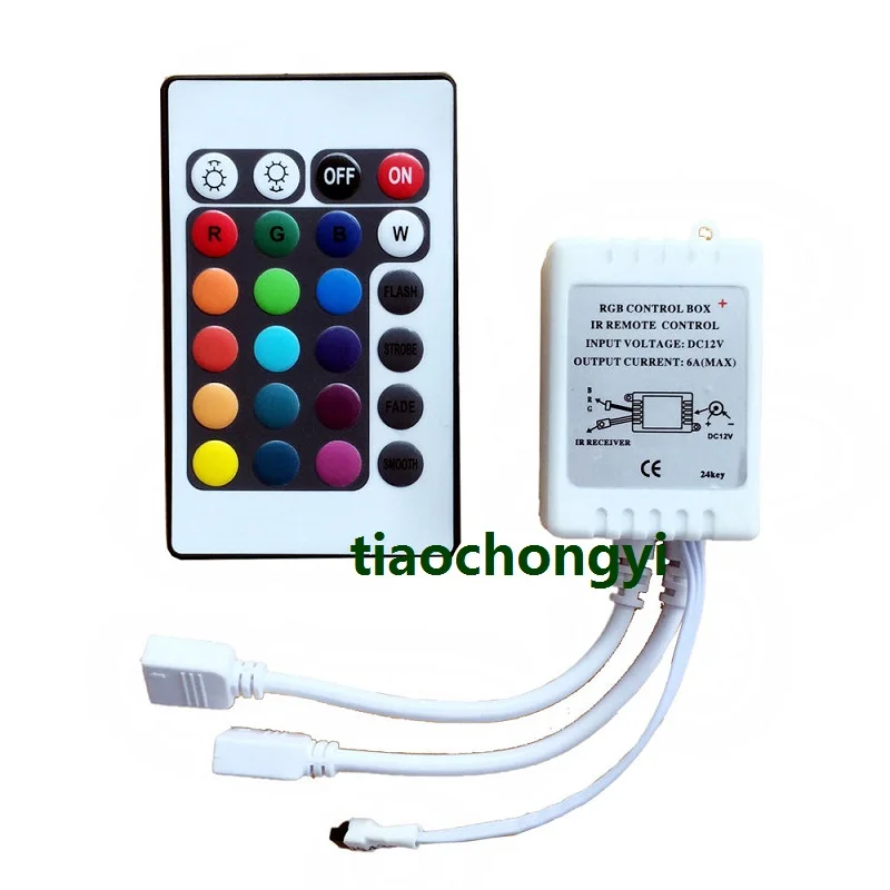 24 44 Key Music WiFi IR Remote Double Lines Controller For 5050 RGB Led Strips 