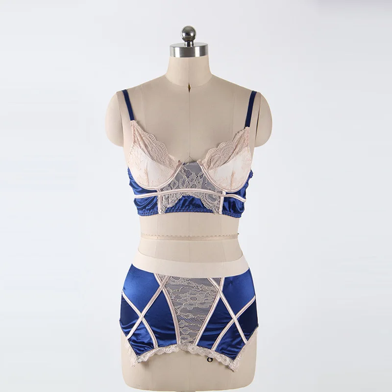 woman underwear Sets 2016 new style Lace Open Cup Bra erotic Garter Skirt Set Sexy Lingerie Set woman underwear Sets 2016 new style Lace Open Cup Bra erotic Garter Skirt Set Sexy Lingerie Set
