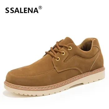 

Men Lace Up Leather Casual Shoes Male Suede Oxfords Fashion Shoes Men Round Toe Comfortable Shoes High Quality AA60697