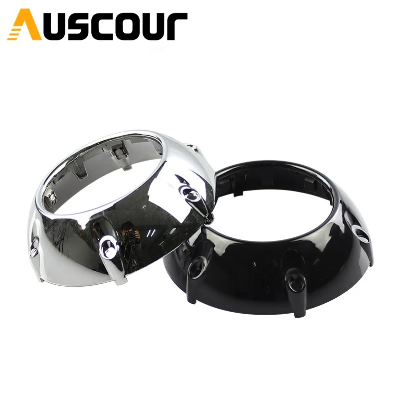 

2pcs 3.0 inch H4 Easy Install Koito Q5 Bi-xenon hid projector lens shrouds Mask cover LHD RHD hid headlight car styling Modify