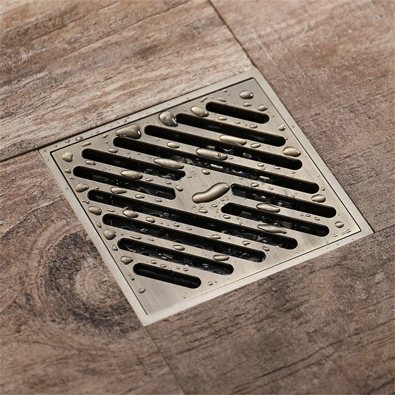 

deodorization pest control and anti water all copper Antique Chinese style classical floor drain factory direct sale