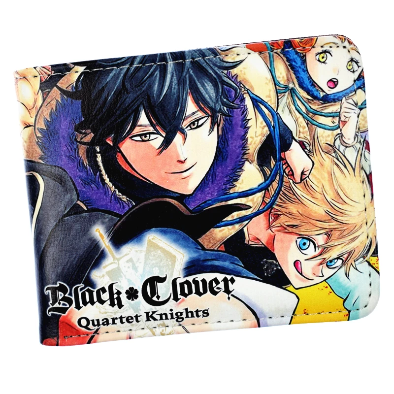 

New Arrival Anime Cartoon Black Clover Wallet Short Purse for Young