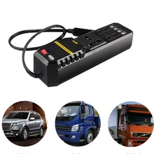 200W фары для автомобилей Мощность конвертер 4 Порты и разъёмы USB, работающего на постоянном токе 12 В в переменный ток 220V инвертор мощности автомобиля адаптер конвертер