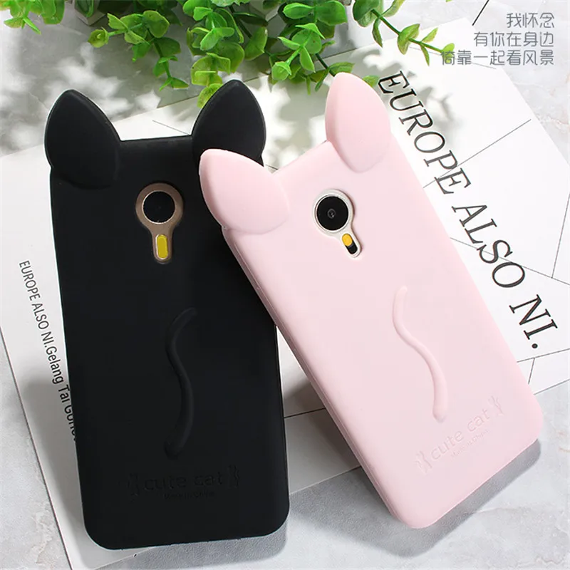 

cute Cat ears soft gel TPU silicon Shock-proof case For Meizu M2 / Metal / M1 Note / M2 Note / M3 Note