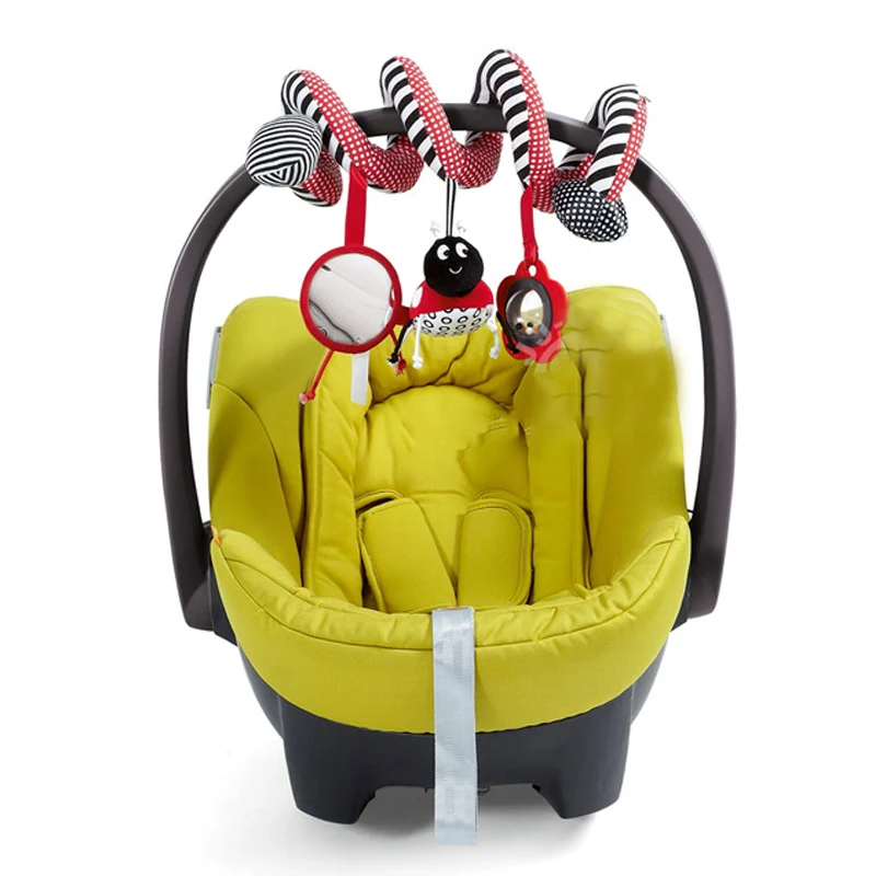 Божья коровка милый младенец Babyplay Игрушки для малышей подвижная спиральная кровать и коляска набор игрушек висячий колокольчик погремушка для детской кроватки игрушки для игры в мозги для ребенка
