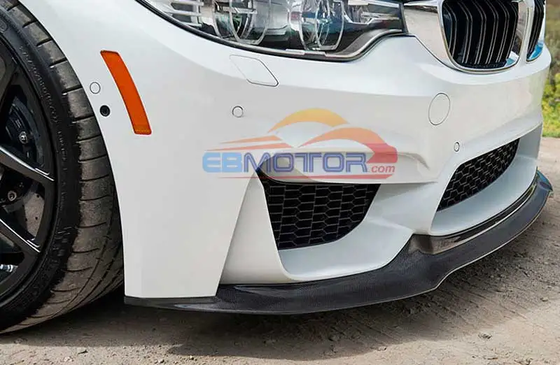 Real Carbon Fiber Front Lip Spoiler For BMW F80 M3 F82 F83 M4 2014UP