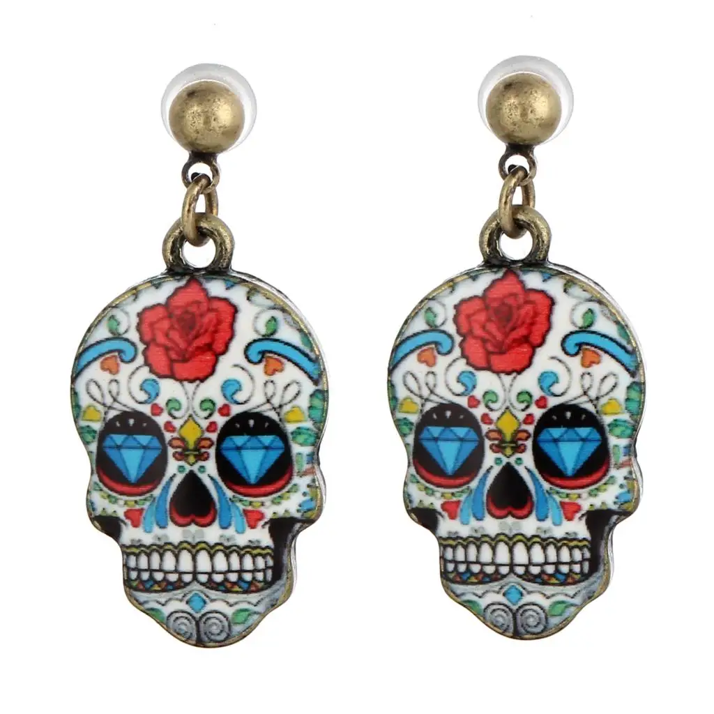 Buy Punk Style Earrings Fashion Jewelry Skull Pattern