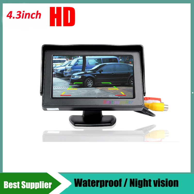

2015 New Arrival Classic Style 4.3" TFT LCD Rearview Car Monitors for DVD GPS Reverse Backup Camera Vehicle driving accessories