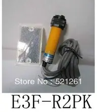 Feedback reflex photoelectric switch sensor E3F-R2PK DC PNP NO diameter 18mm distance 2m Transducer