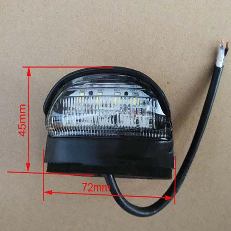 Универсальный 12 В 4LED автомобильный номерной знак Ligh лампы номерной знак свет для лодки AutomotiveTrailer грузовой фургон мотоцикл