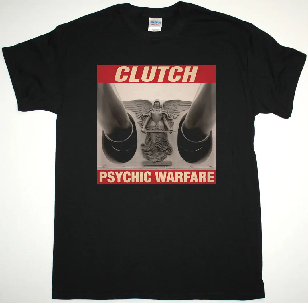 CLUTCH PSYCHIC WARFARE BLACK T SHIRT STONER ALTERNATIVE METAL MONSTER MAGNET Comfortable t shirt Casual Short Sleeve TEE | Мужская