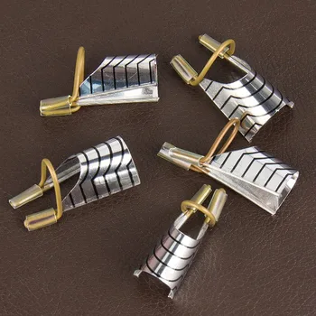 

1boxes/5pcs Sale reusable aluminum Nail Form for DIY uv gel nail polish &Nail art Decorations Professional nails accessoires