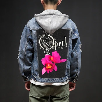

Bloodhoof Store Opeth Rock And Roll Death Heavy Hardcore Punk Style Patch Designs Denim Jeans mens Jackets And Coats