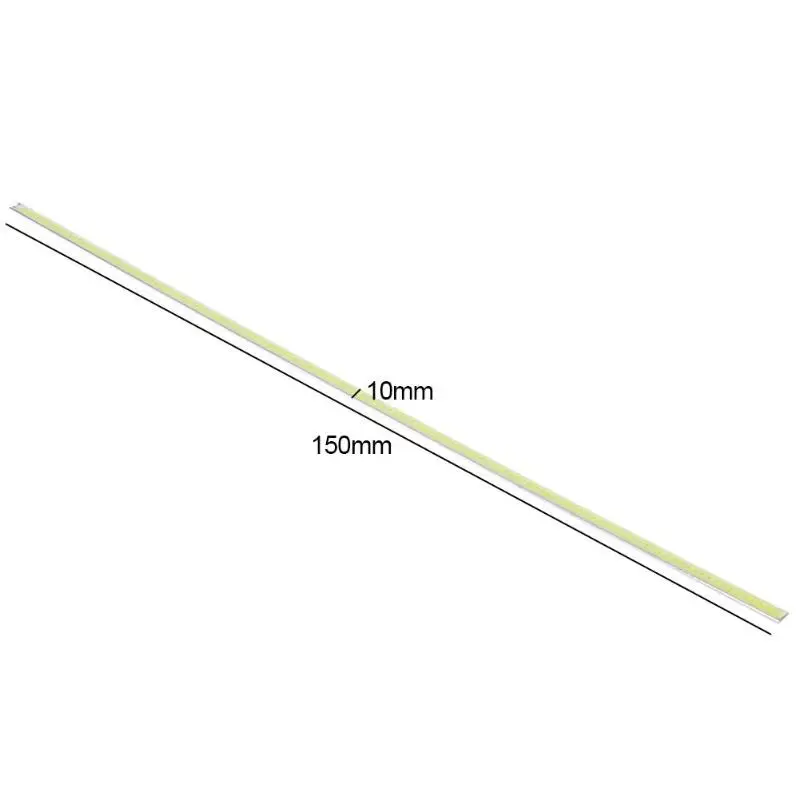 150X10 мм 12 В в светодио дный 60 светодиодные полосы супер яркий Жесткий COB полосы света для автомобиля лампы DIY освещение белый/теплый белый 10-24