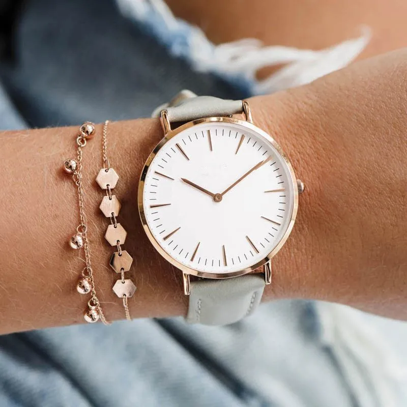 Новые Модные Простые Женские часы, женские повседневные кожаные кварцевые часы, Relogio Feminino Montre Femme Zegarek Damski horlogs Dames