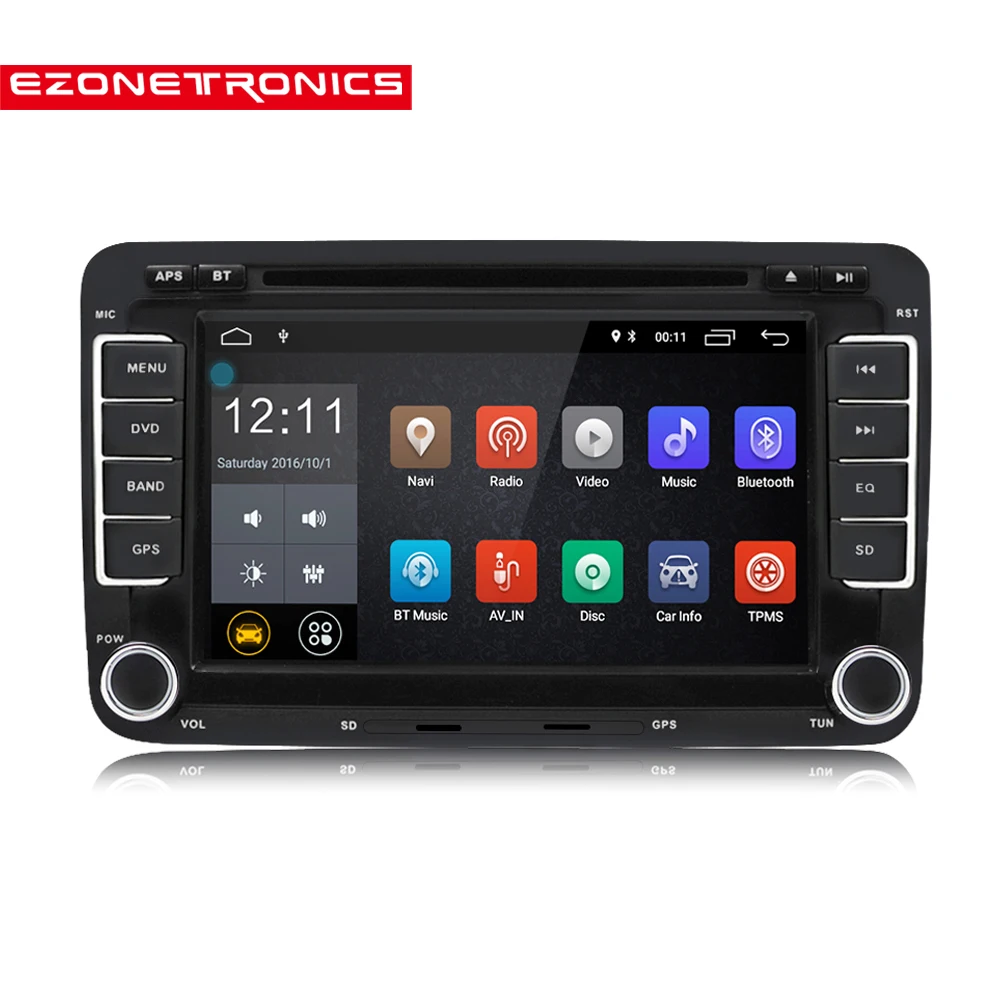 Автомагнитола 2 Din с Android 7 1 DVD плеером и GPS радио для VW GOLF 6 Polo Bora JETTA B6 PASSAT Tiguan SKODA OCTAVIA