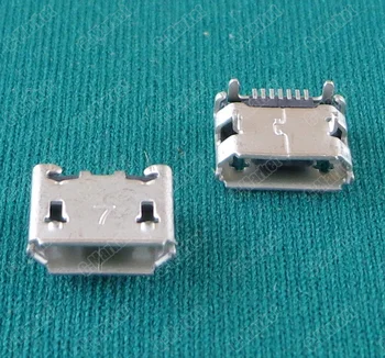 

For Mini micro USB jack socket connector charging socket port power plug dock 7 pin Ox horn 100pcs/lot