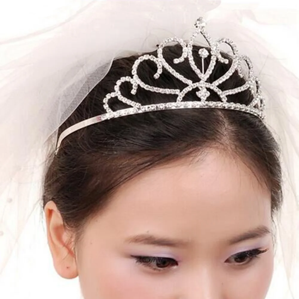 Ainamaisi роскошные свадебные диадемы и короны гребни Кристалл украшения для волос для женщин девочек принцесса свадебные аксессуары для волос