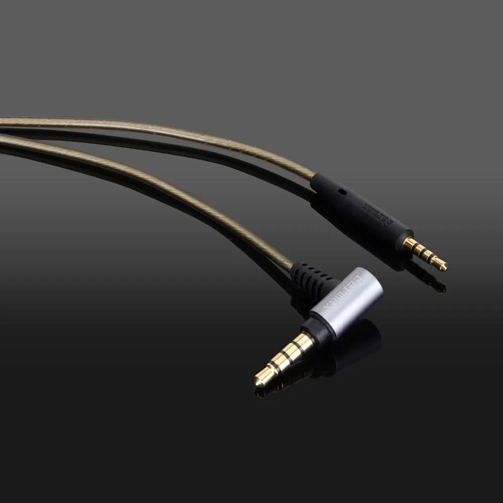 Audio Cable With Mic Remote For JBL Synchros Chrome Edition EVEREST 300 700 On ear Elite Duet BT NC Over ear Headphones