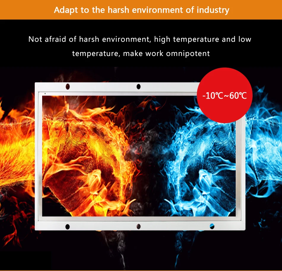 21.5/21 "VGA/DVI Интерфейс ЖК Monitor1920 * 1080 Resolution16: 9 промышленных Управление мониторинга машины non-touch из металла В виде ракушки