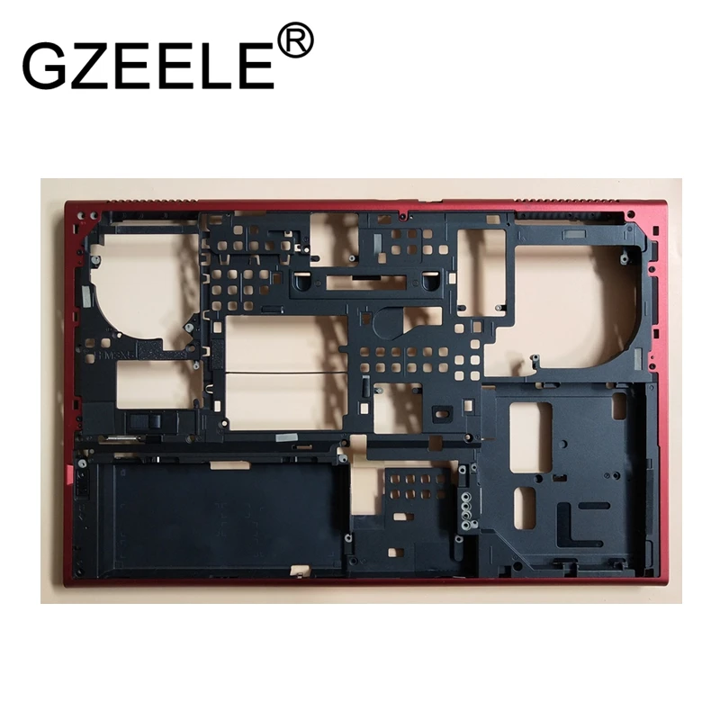 GZEELE нижний чехол Нижняя крышка для DELL Precision M6800 черный с красной рамкой AM0W2000910 0697J0 корпус ноутбука