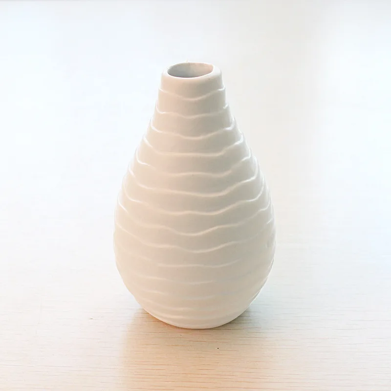 

1pcs White Terrace Bottle No Fire Aromatherapy Gift Set Empty Ceramic Bottles for Reed Diffuser Funishing Home Decoration