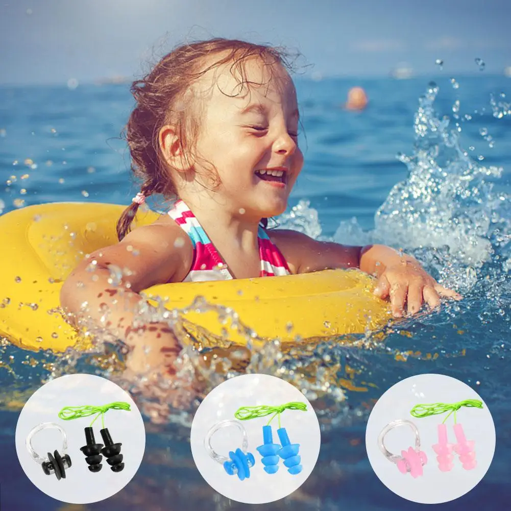 Waterproof Swimming Soft Silicone Swim Earplugs for Children Swimmers