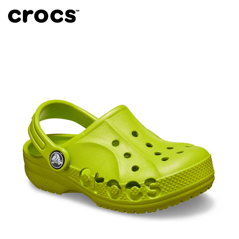 

CROCS Bayaband Clog for Kids Beach Crocs-shoes Summer Sandals Girl Swimsuit Kids Slip on Flats Slipper Green 205483