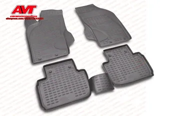 

Floor mats for Alfa Romeo 147 2000- 4 pcs rubber rugs non slip rubber interior car styling accessories