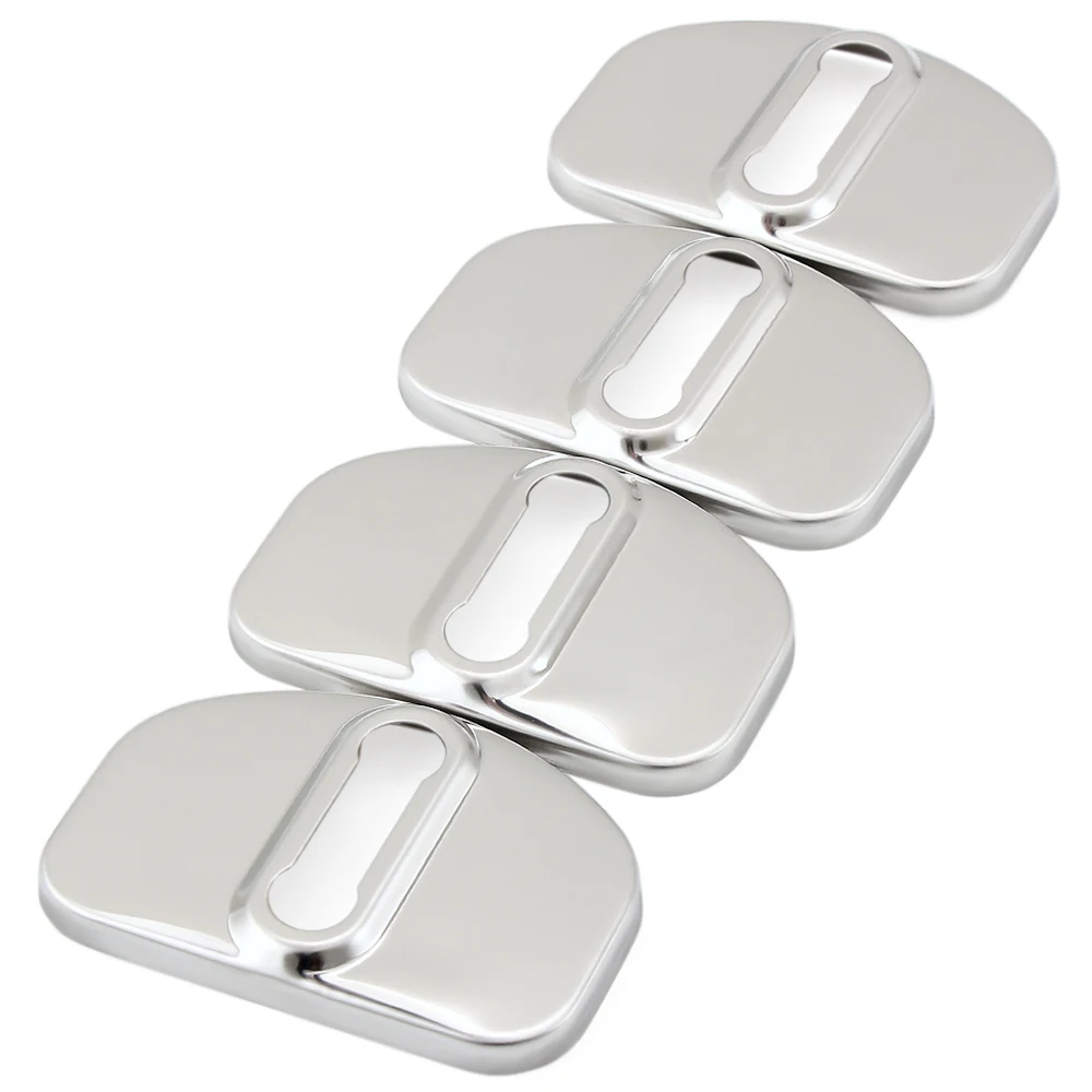 VCiiC Car Styling Stainless Steel Door Lock Cover Case For Renault megane 2 megane 3 scenic