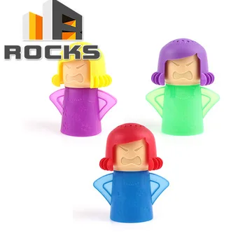 3 Color Cute No chemicals Green Kitchen Steam Cleans Microwave Cleaner