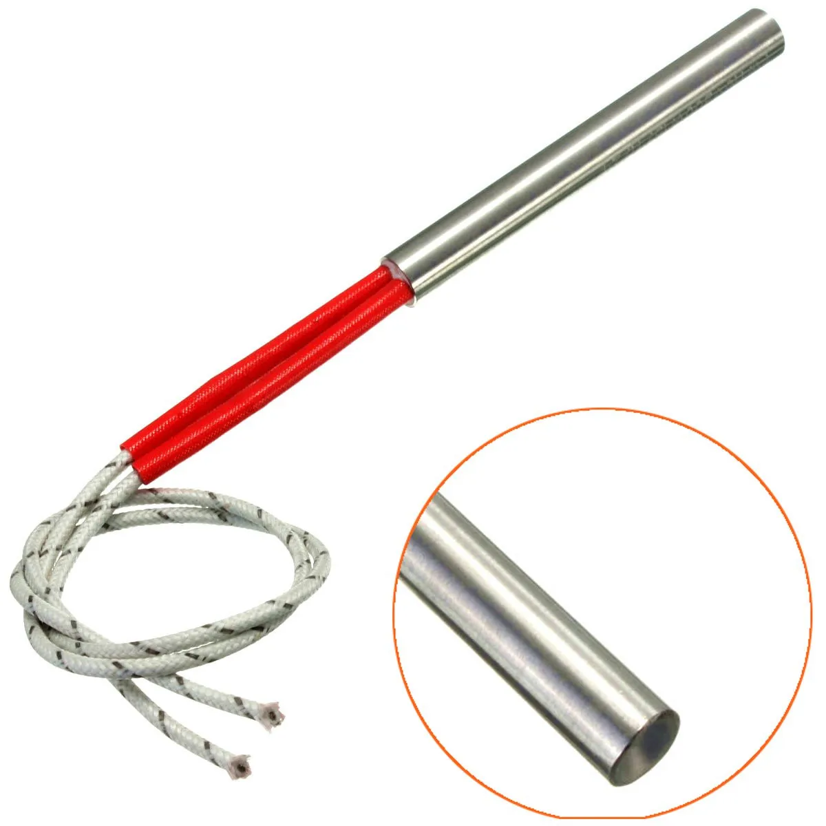 

1Pc AC110V 300W High-density 9.5x80mm Stainless Steel Cartridge Mold Heating Element Heater Tube