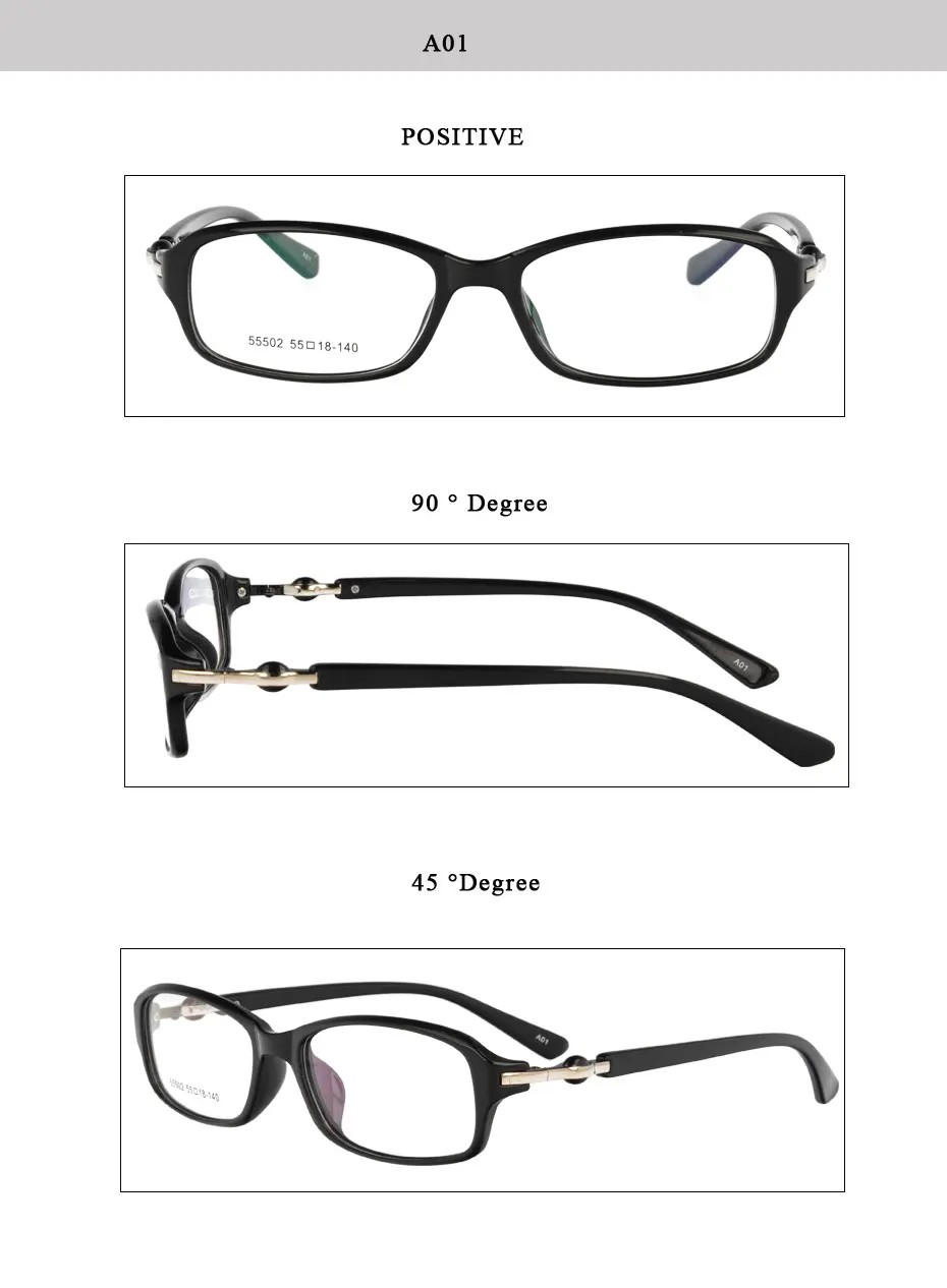 TR90 оптический Стекло es рамка Для мужчин Для женщин полный обод близорукость глаз, стекло рецепта Стекло es очки 55502