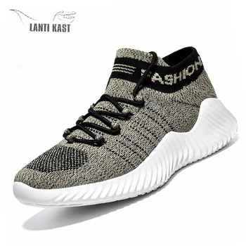 

2019 Summer Mesh Men Running Shoes Beathable Air Mesh Men sports Casual Shoes Slip On Sock Shoes Sneakers Men