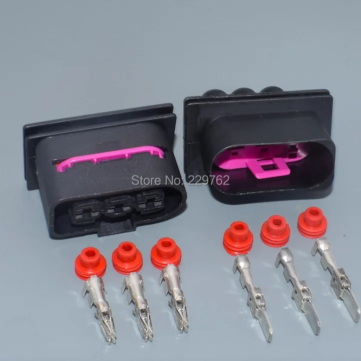 Shhworld Sea 3 Pin 1J0 906 443 для Volkswagen Jetta электронный вентилятор штекер радиатора клеммный разъем Женский Мужской Разъем