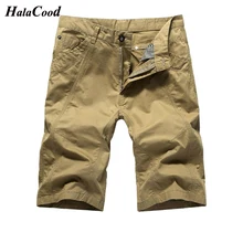 Halacwood: летние мужские повседневные шорты, большие размеры 29-44, средняя талия, прямые, городская мода, высокая температура, технология фиксированной формы