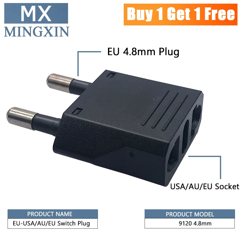 

EU TO US, USA Germany Euro US Adapter To EU Travel Adapter Plug 4.8mm Foot,Electrical Plug Sockets AC Power