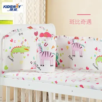 

5pcs baby bedding set ,100% combed cotton embroidered crib bedding set ,infant nursery set,baby bedding set bumper
