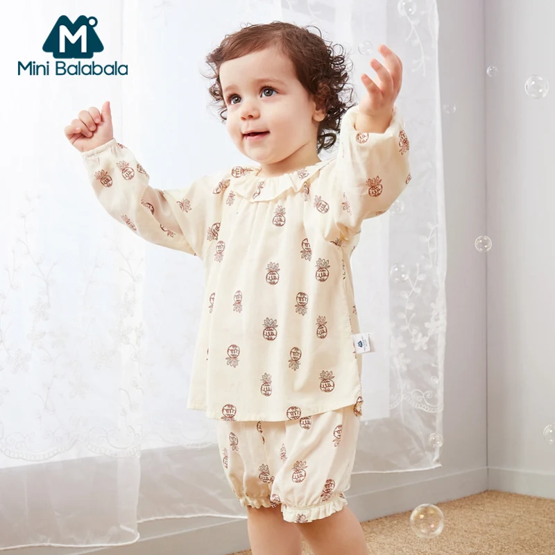 Mini balabalaChildren/комплект одежды из двух предметов в Корейском стиле для маленьких
