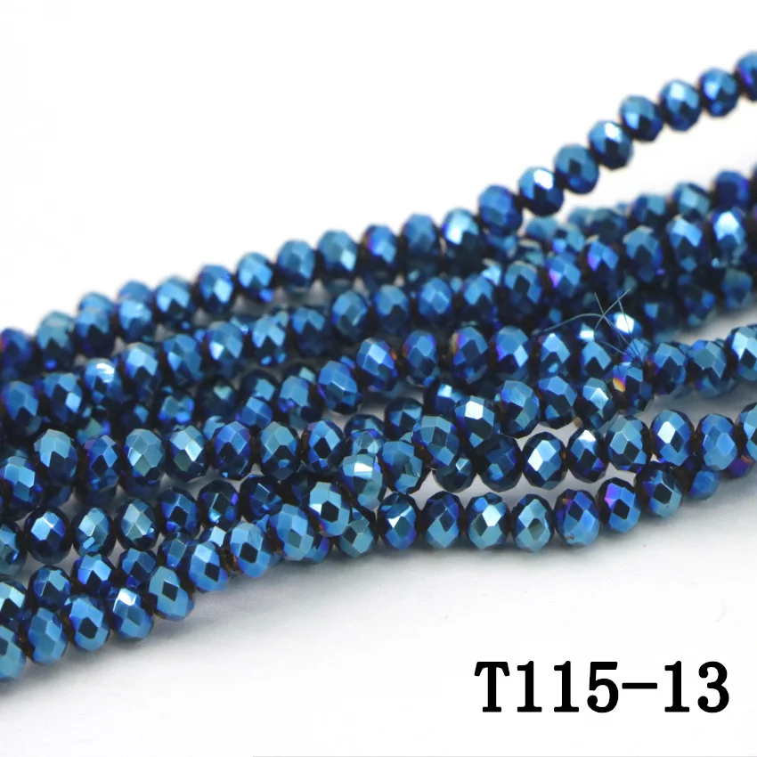 13 Blue natural crystal Jasper beads (1)
