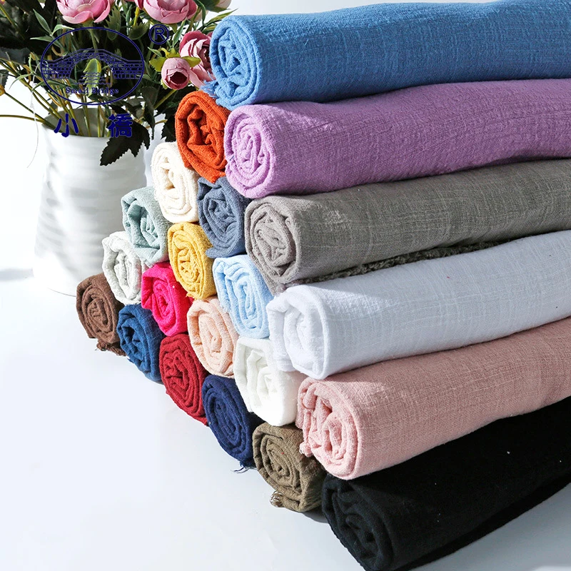 

Solid Color Linen Cotton Fabric DIY Craft Clothes Cushion Quilting Handwork 130x100CM Anti-Pilling Sewing Patchwork Fabric S146
