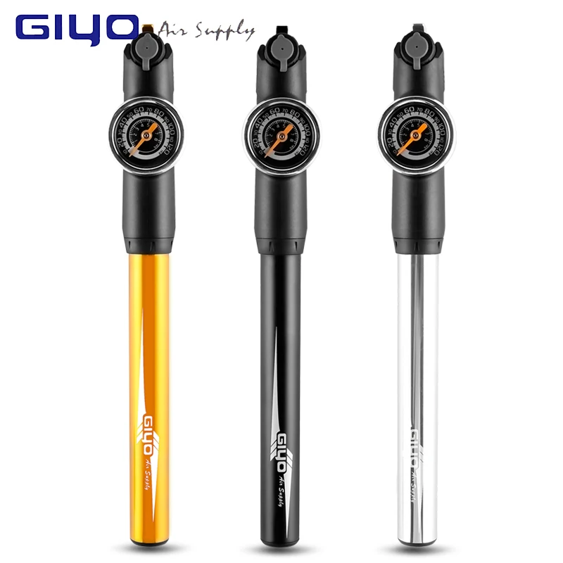 GIYO 120PSI воздушный насос для накачки велосипедный надувания вилки подходит Schrader с